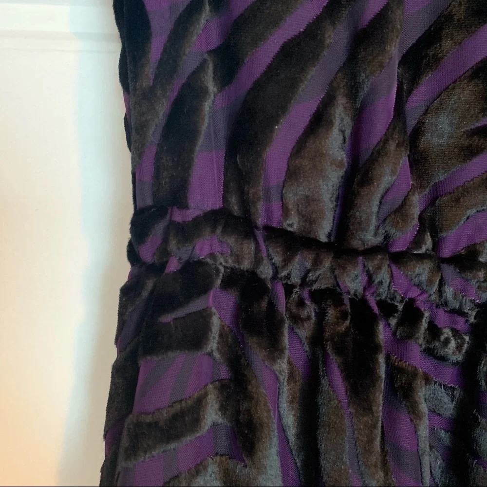 Michael Kors Tiger Velvet Jacquard Dress Size M